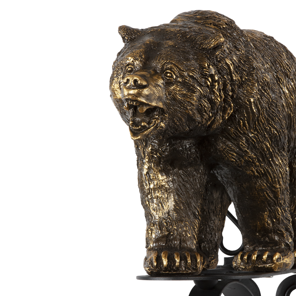 Кронштейн для цветов Медведь Велес с ковкой