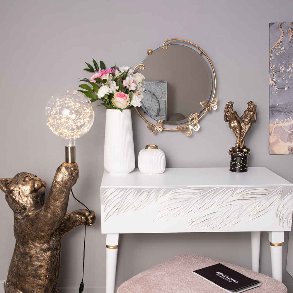 Зеркало настенное Полет бабочки круглое