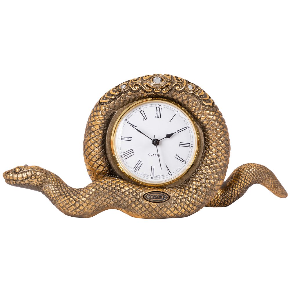 Часы настольные Змея Линда