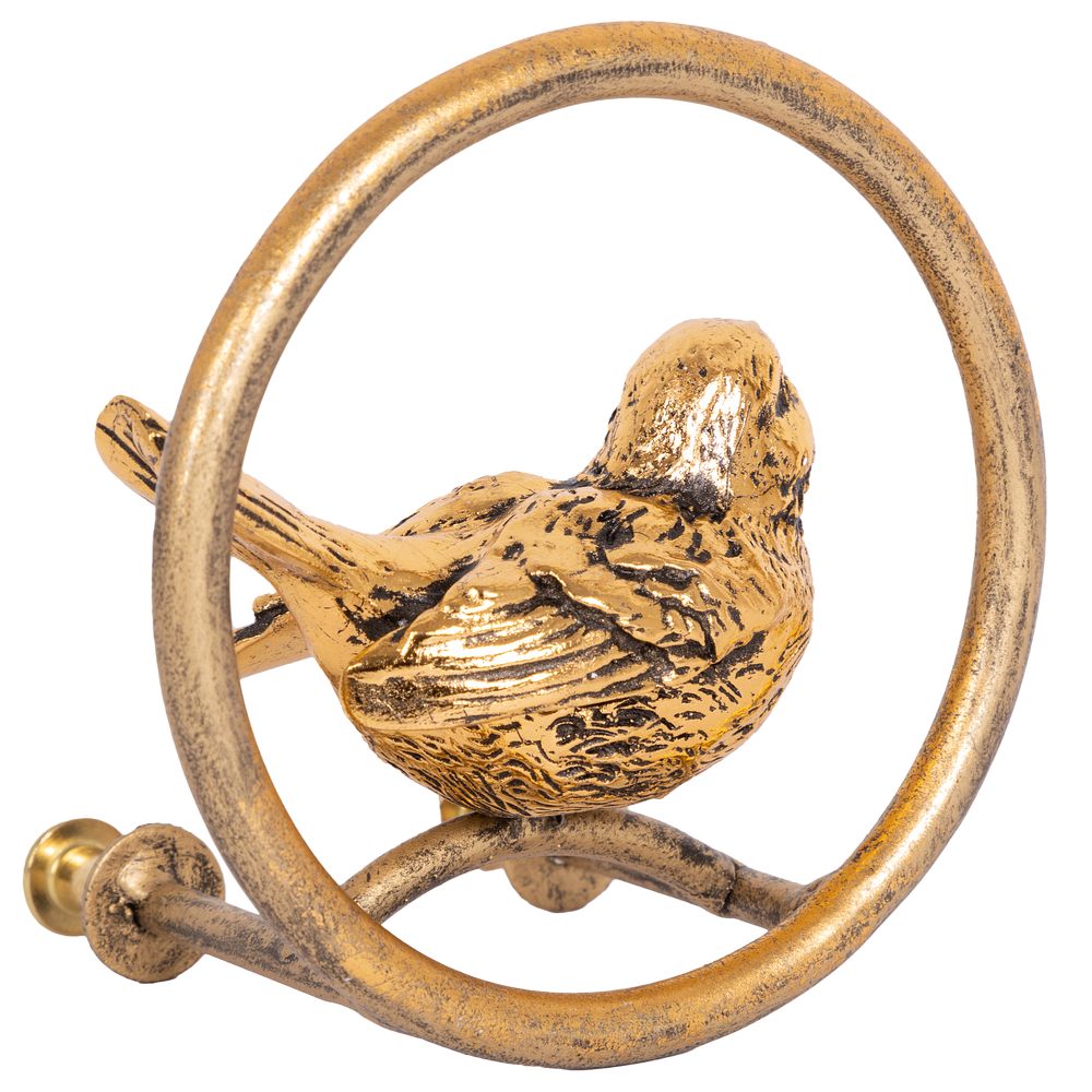 Ручка мебельная скоба Атмосфера Птичка круглая правая