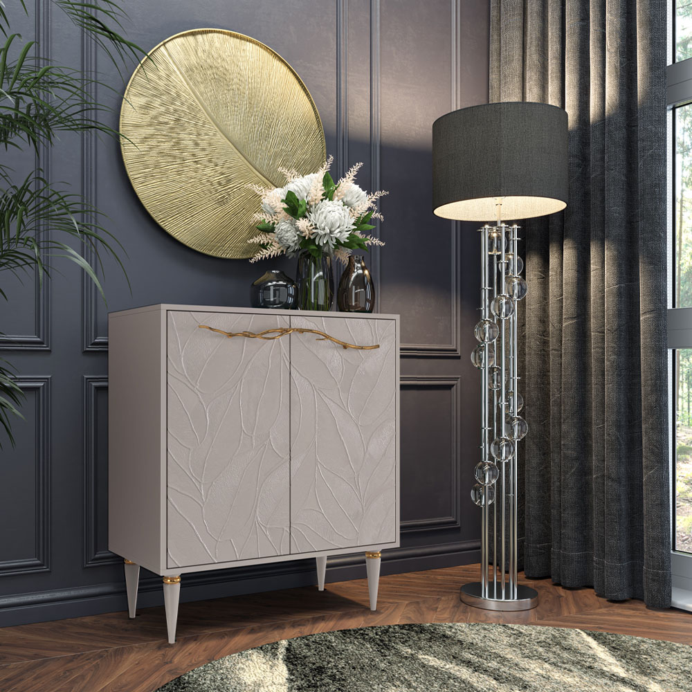 Комод Эстетика Флоры Цветной Классика Золото с 2 полками