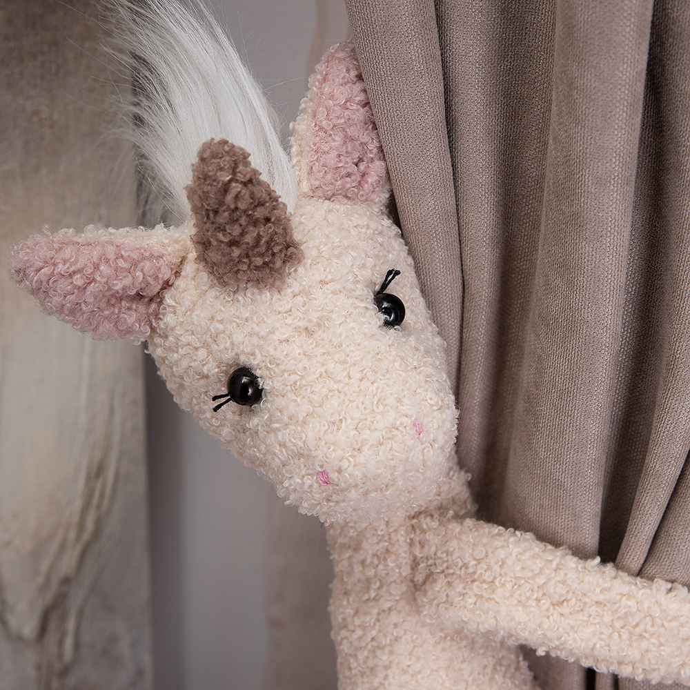 Текстильный подхват для штор Единорог