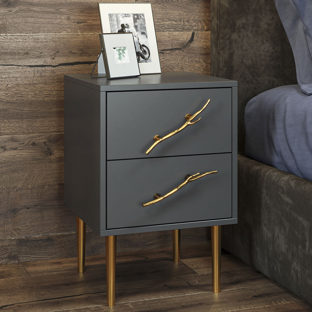 Тумба прикроватная Эстетика с 2 ящиками Стиль