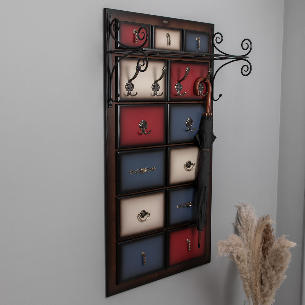 Вешалка настенная Пандора 3 с ковкой