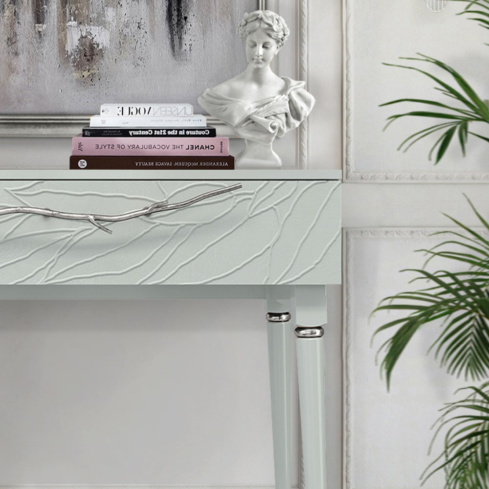 Консоль Эстетика Флоры Цветная Классика Серебро