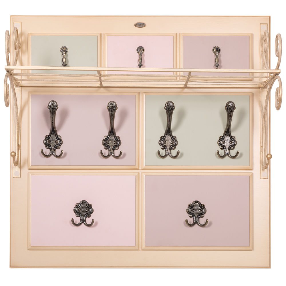 Вешалка настенная Пандора 2 с ковкой