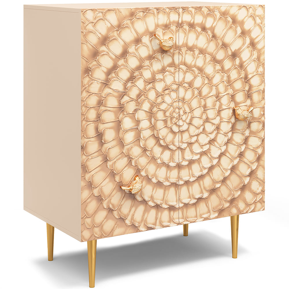 Комод Атмосфера Стиль Золото с 2 полками