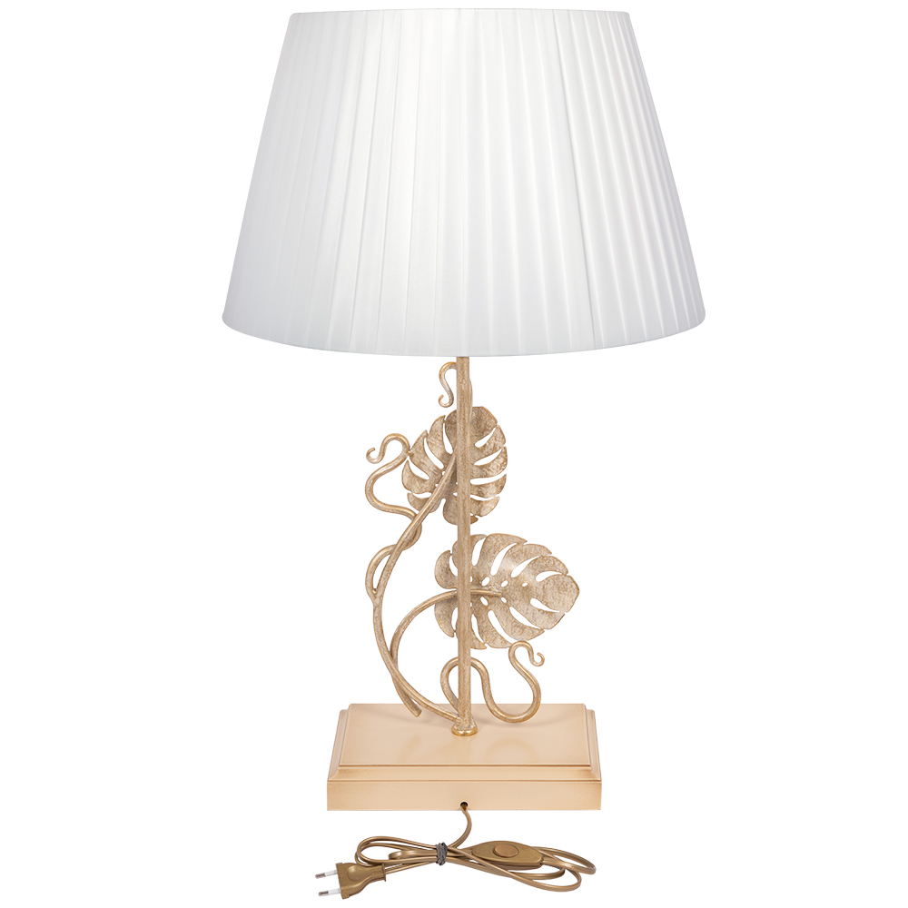 Настольная лампа Монстера кованая