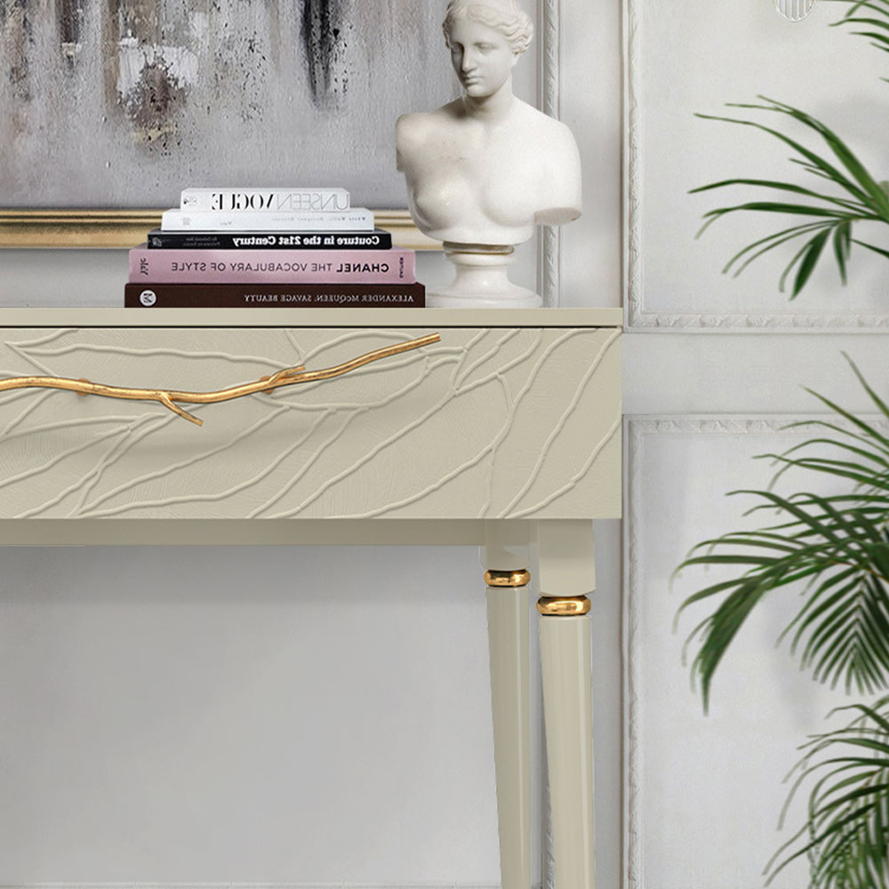 Консоль Эстетика Флоры Цветная Классика Золото