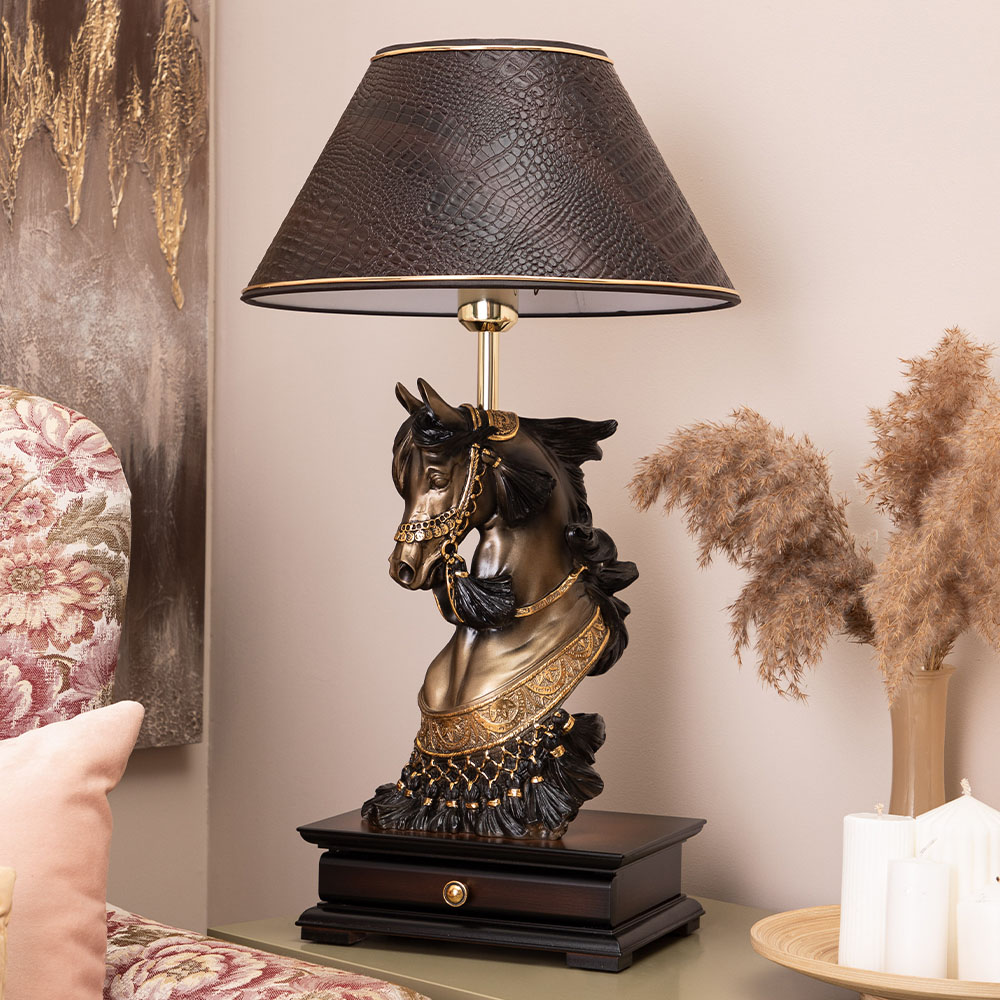 Настольная лампа с бюро Лошадь императора