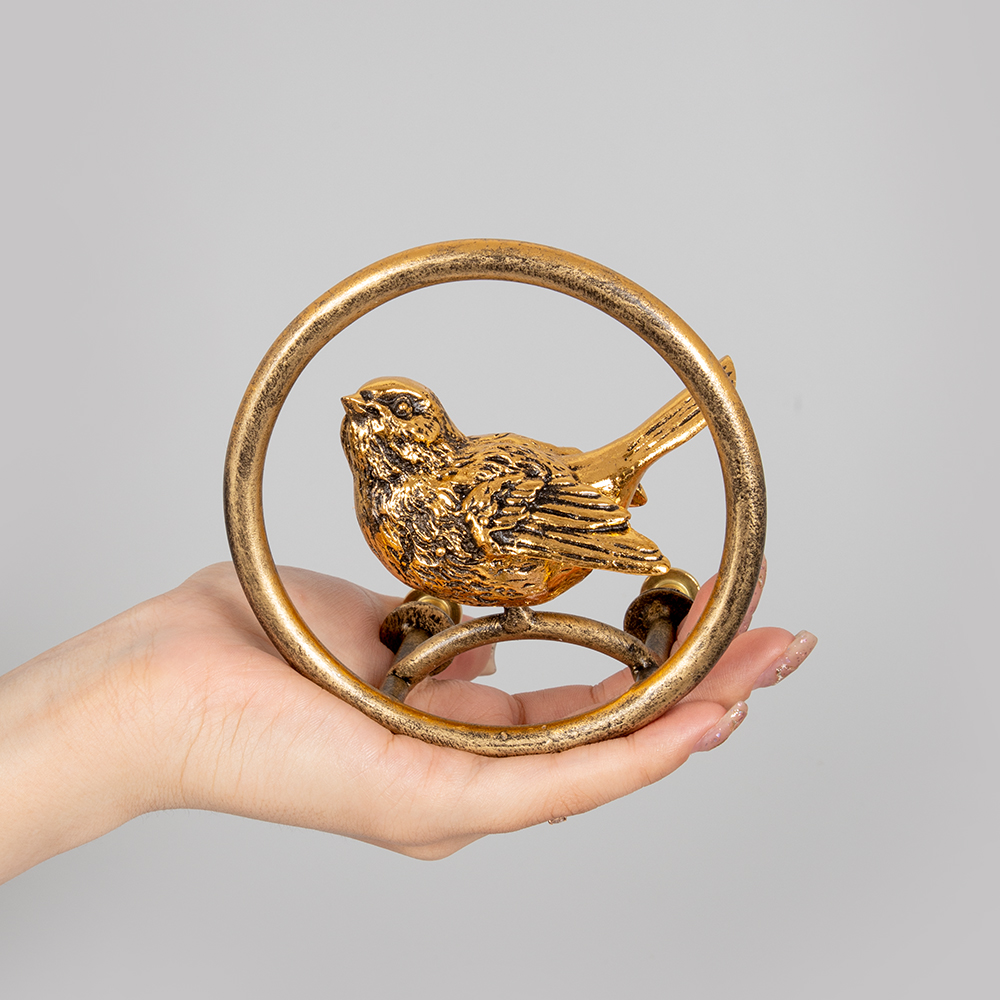 Ручка мебельная скоба Атмосфера Птичка круглая левая