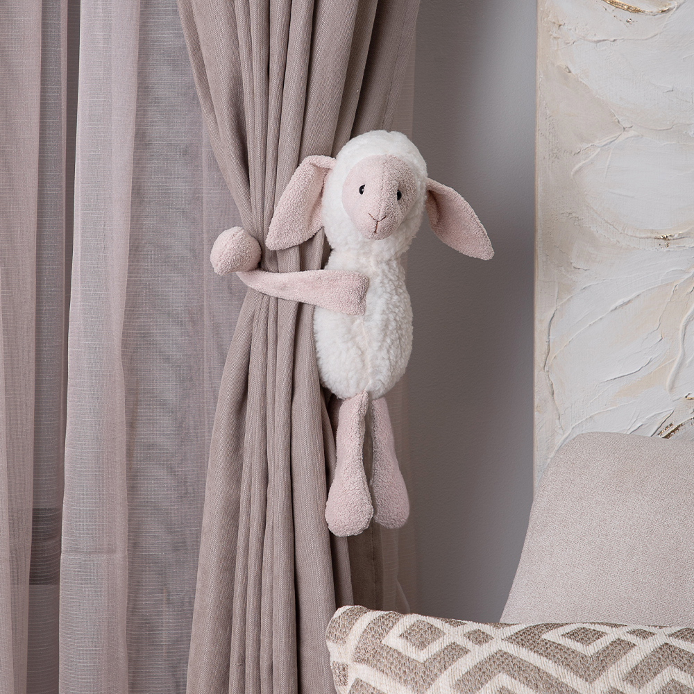 Текстильный подхват для штор Овечка 